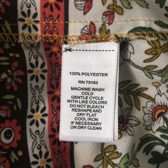 Melissa Paige Oversized Floral Poncho Blouse Small - Picture 6 of 6